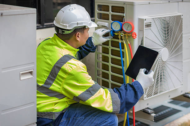 Professional Hvac technician working in Lando, SC
